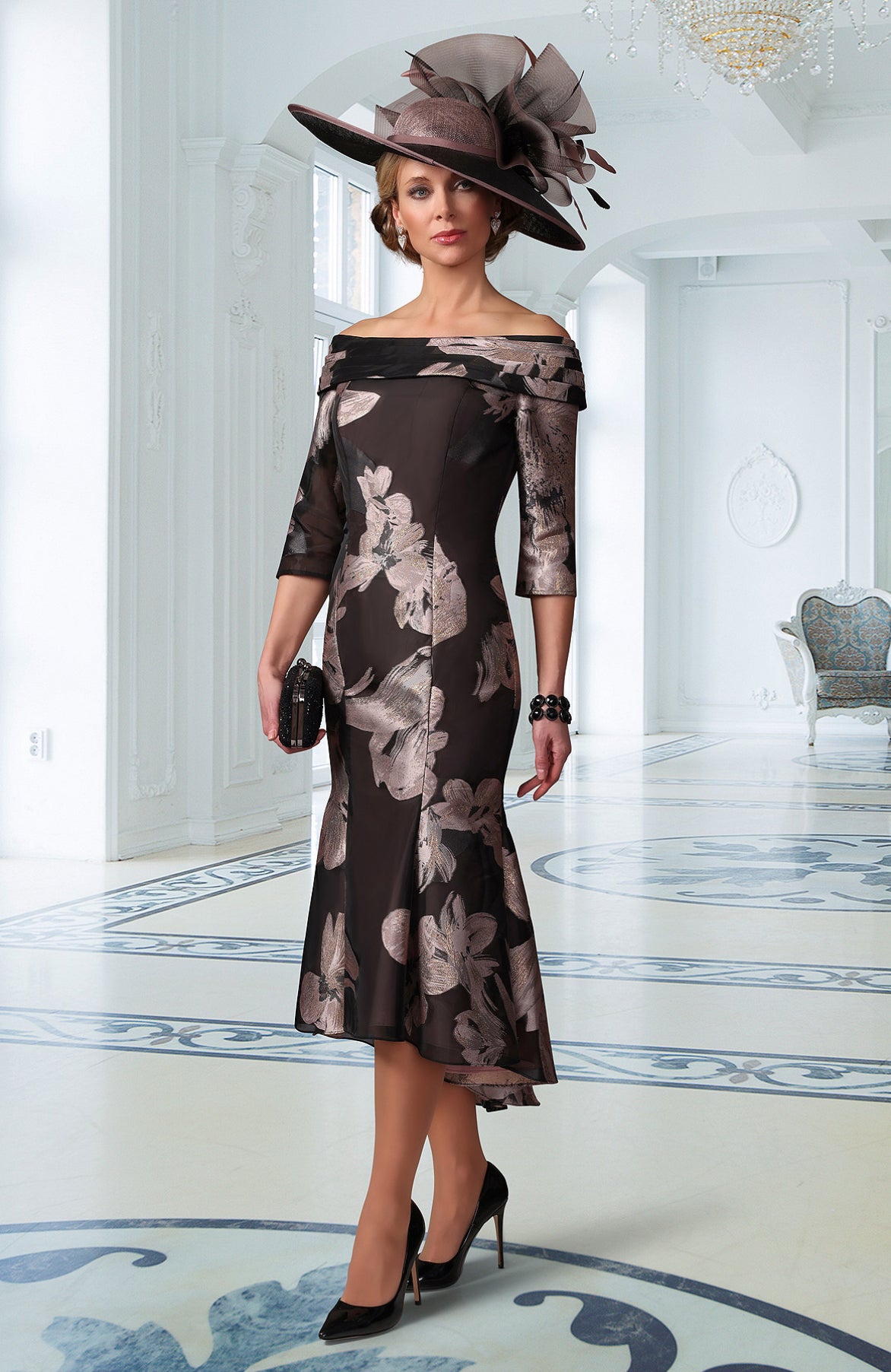 Irresistible IR7718S ROSE GOLD & BLACK dress The Fashion House Irresistible IR7718S ROSE GOLD & BLACK dress The Fashion House