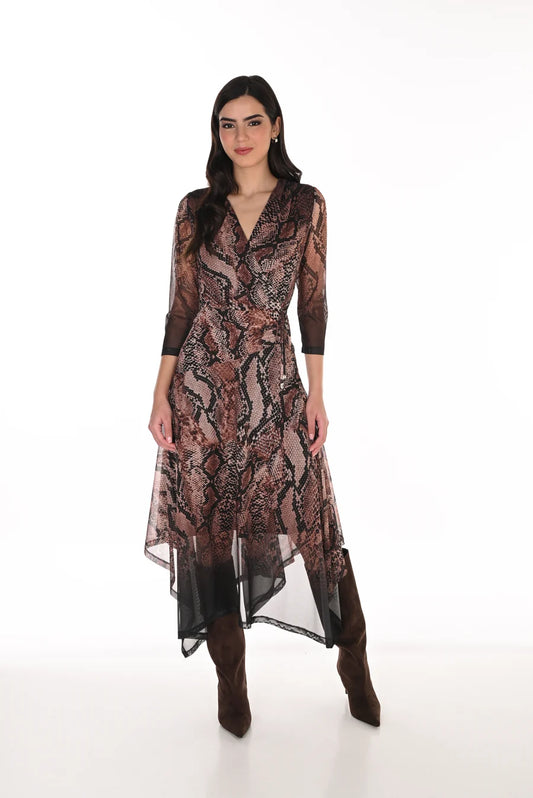 Frank Lyman 263413 Dress - Brown/Black