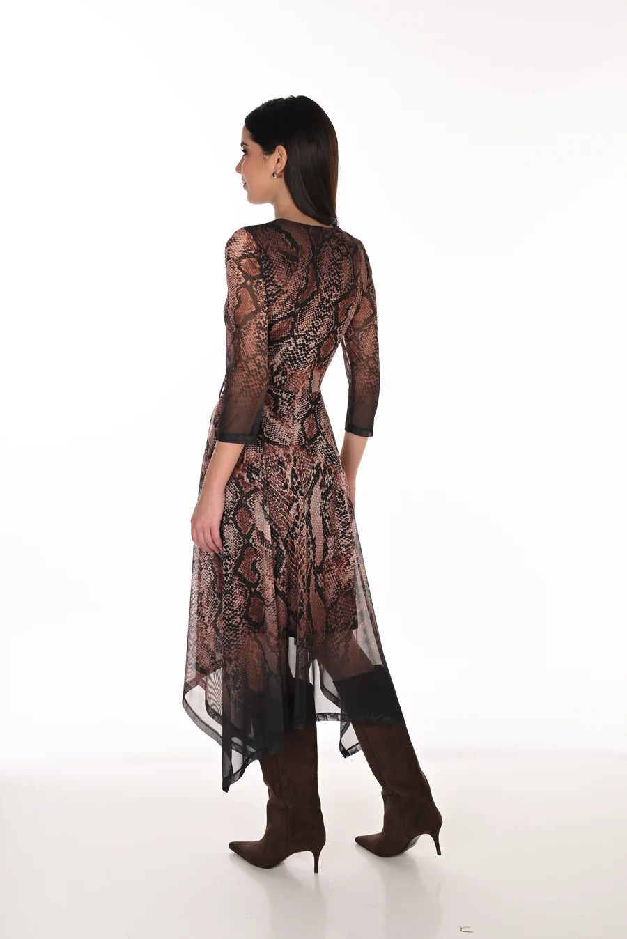 Frank Lyman 263413 Dress - Brown/Black