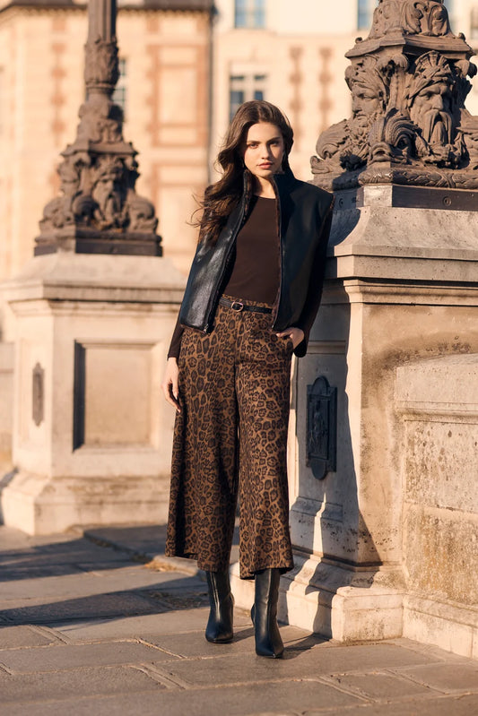 Frank Lyman 263188 Culottes - Leopard print