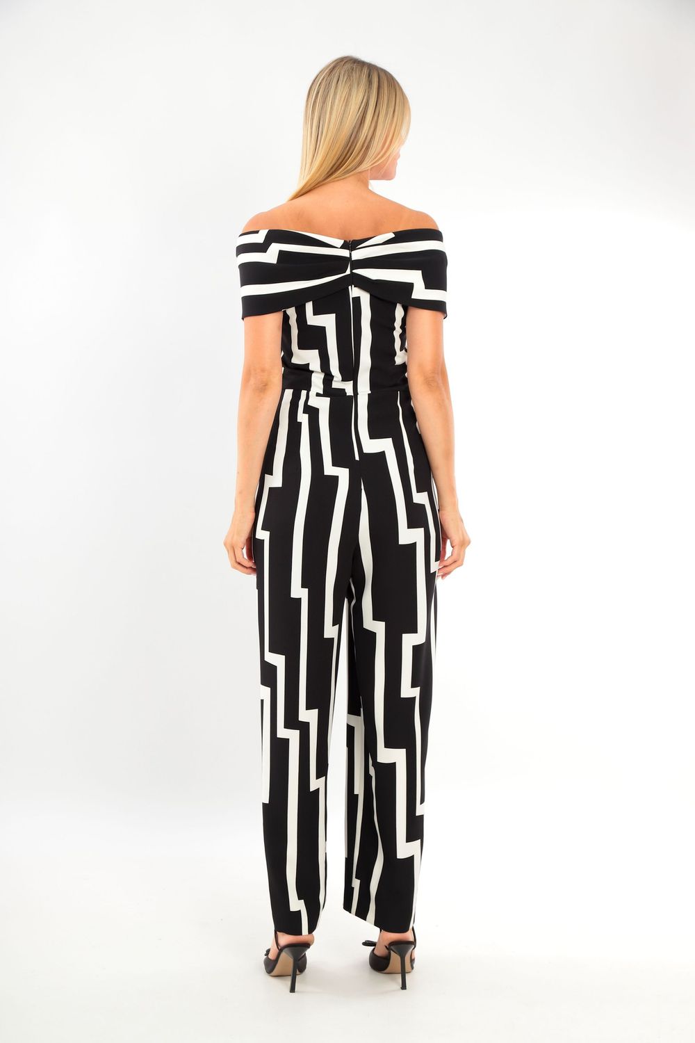 Lizabella BLACK & IVORY jumpsuit 5086
