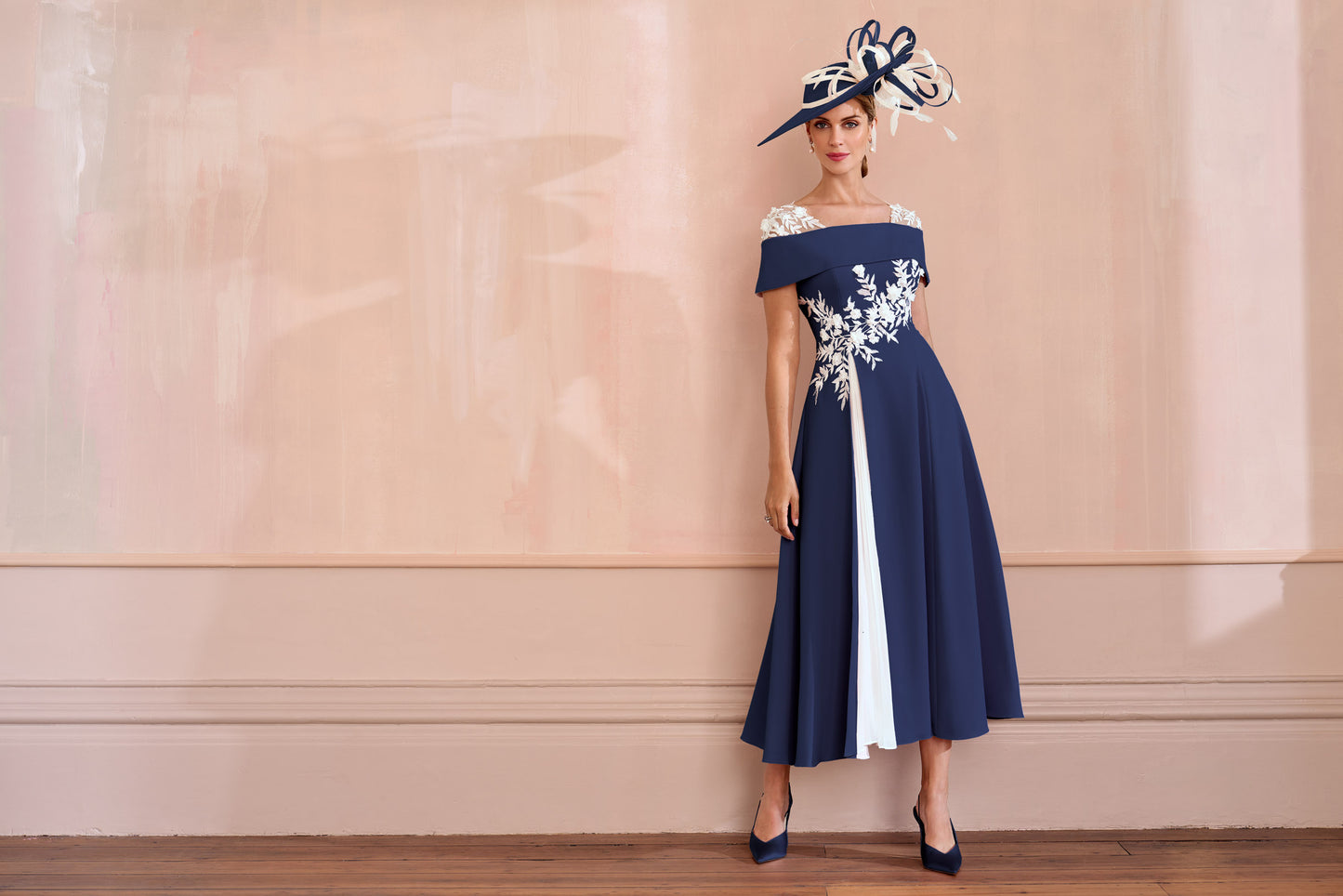 John Charles 66625P NAVY/IVORY