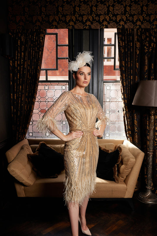 Gill Harvey Bella Dress Gold