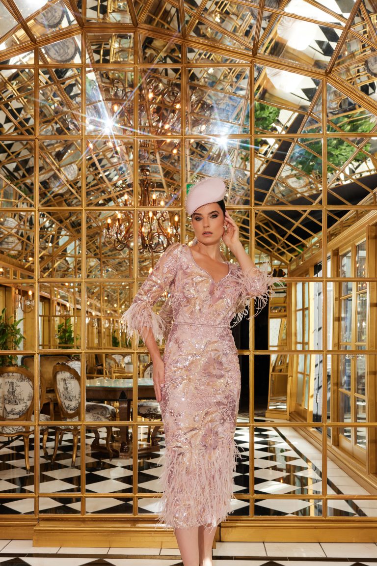 Gill Harvey Bianca Dress Pink/Nude