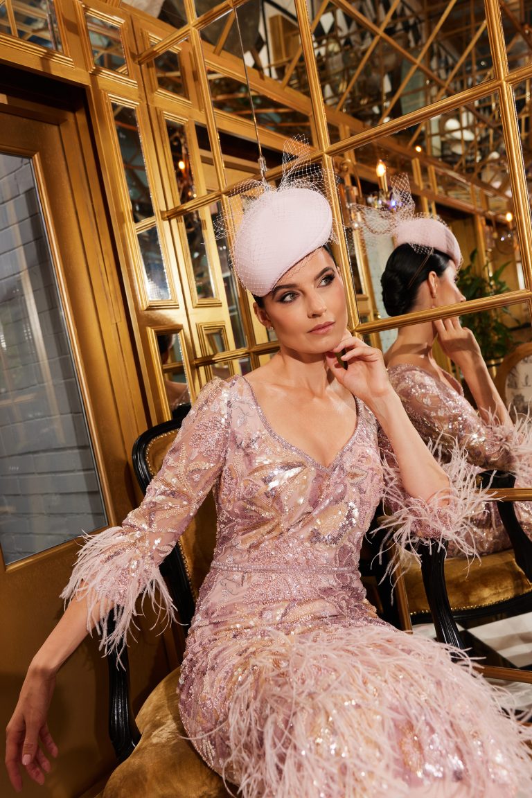 Gill Harvey Bianca Dress Pink/Nude