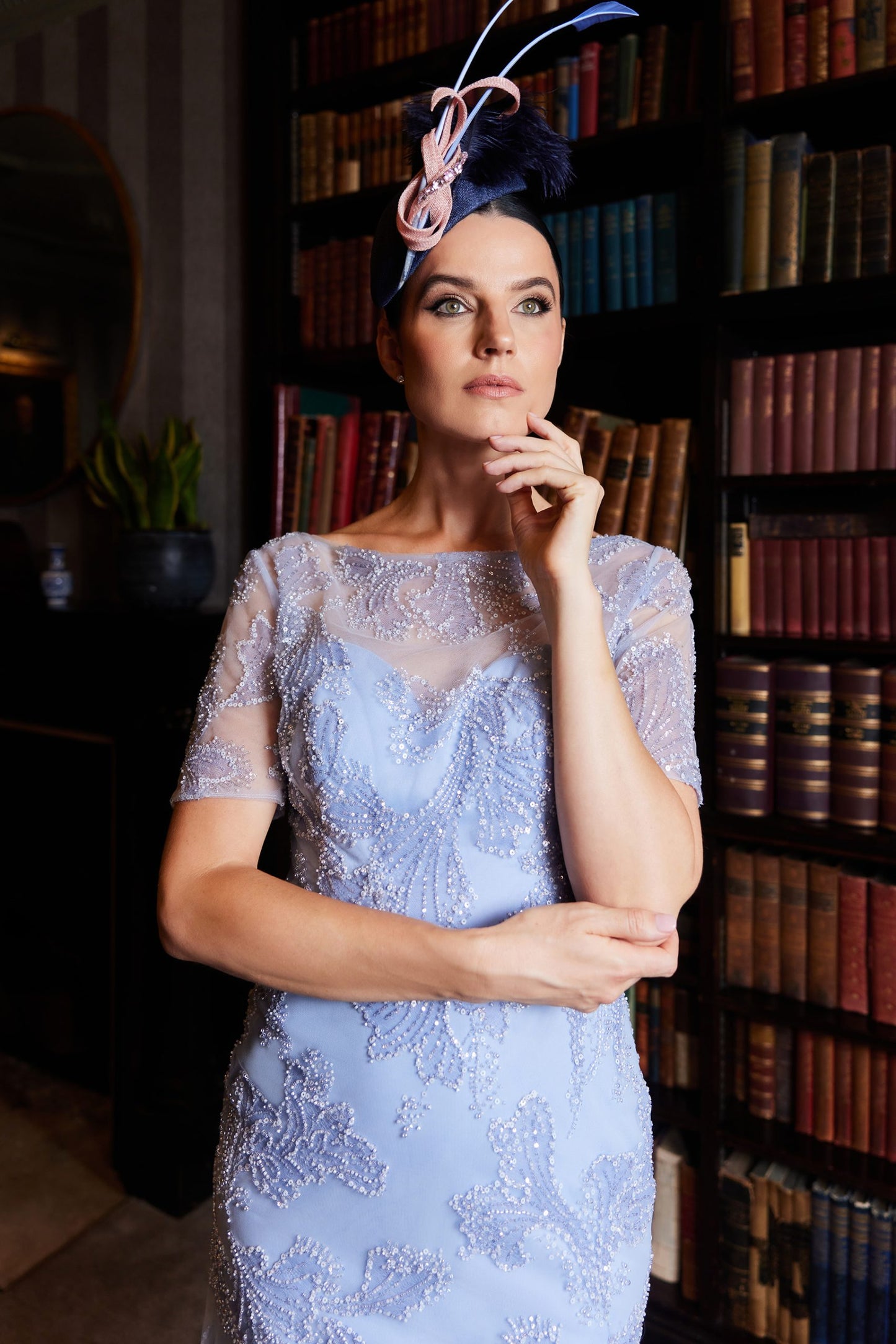 Gill Harvey Blossom Dress Blue
