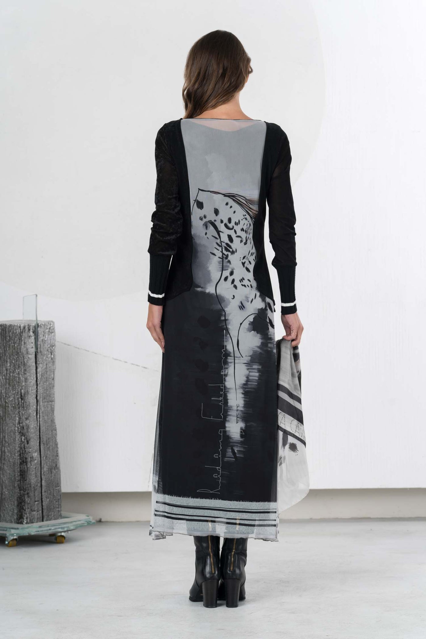 ELISA CAVALETTI long dress with print 99484