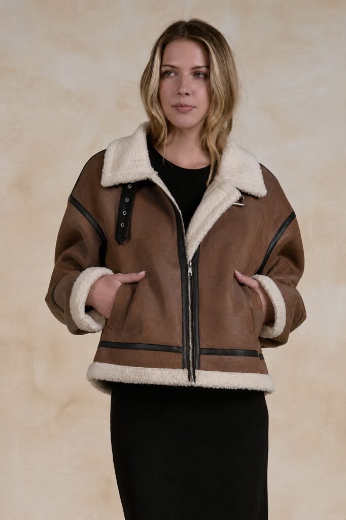 Elan JK8325 Mocha Zip up Jacket