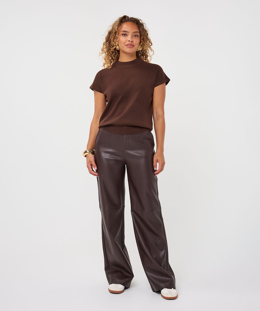 EsQualo Trousers wide PU
