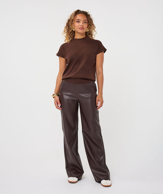 EsQualo Trousers wide PU