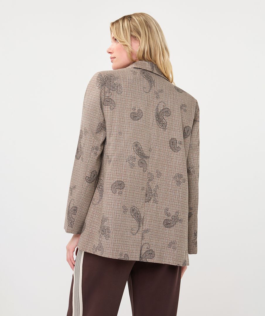 EsQualo Blazer paisley check