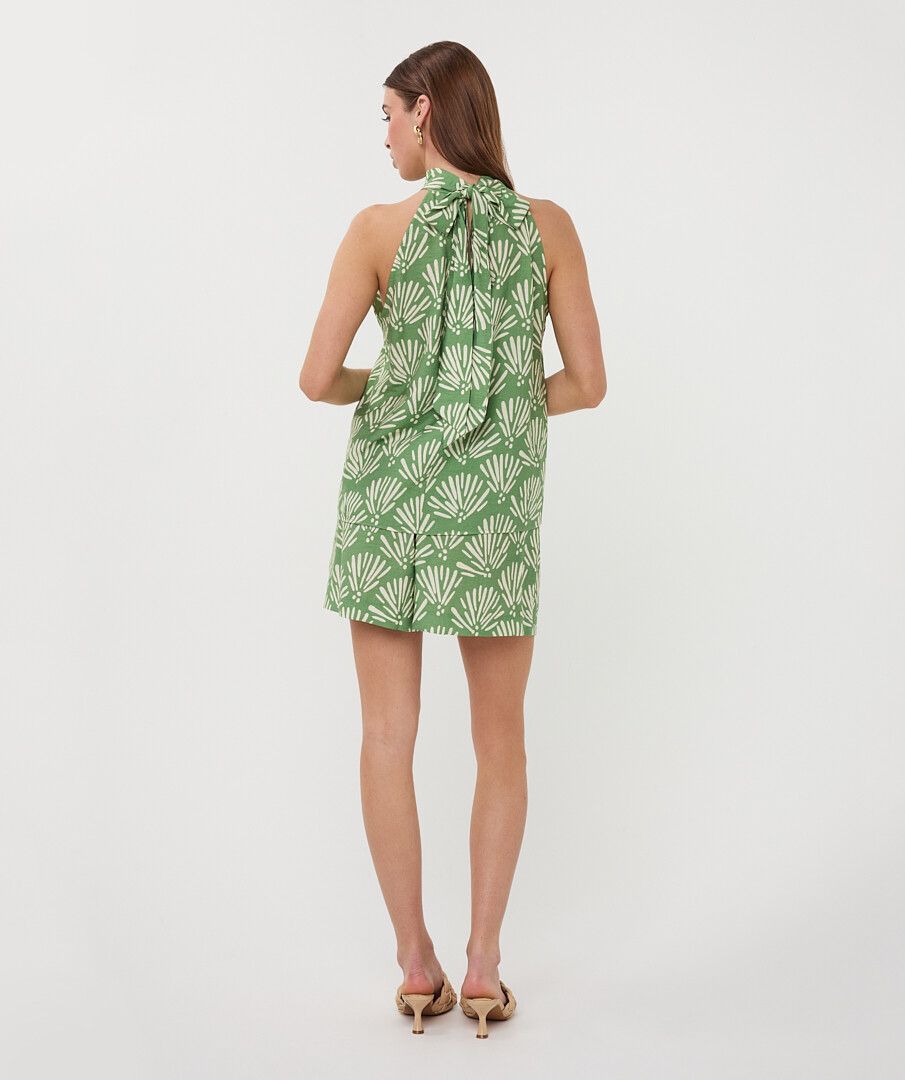 EsQualo Tropical Print Top