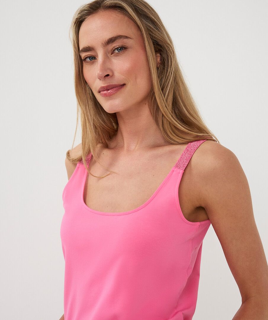 EsQualo Singlet lurex straps