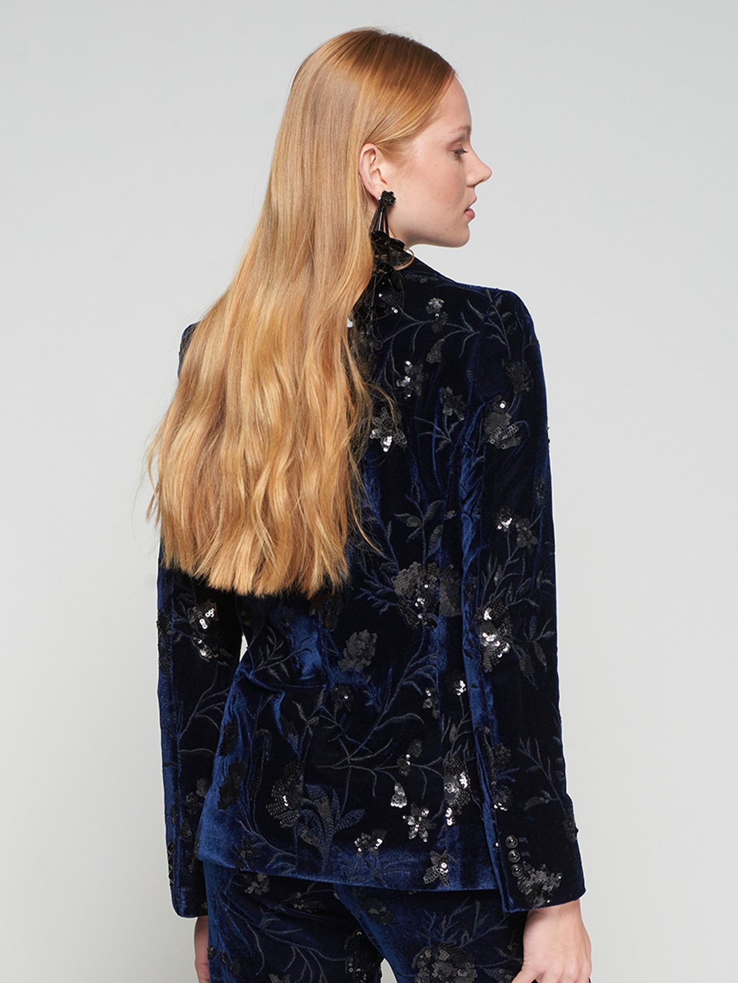 JACKET HELEN TERCIOPELO FLOR LENTEJUELAS