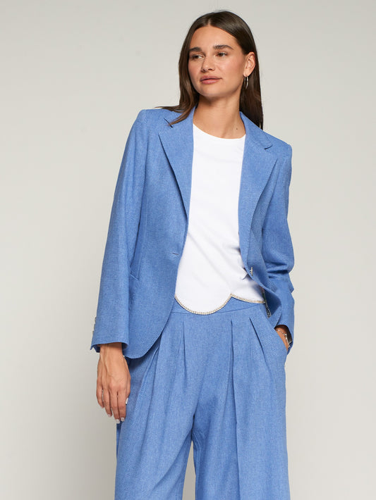 VILAGALLO 33293 - LIGHT BLUE JACKET WITH FRONT POCKETS