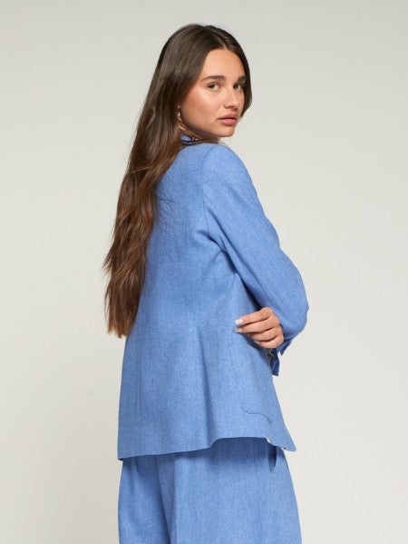 VILAGALLO 33293 - LIGHT BLUE JACKET WITH FRONT POCKETS