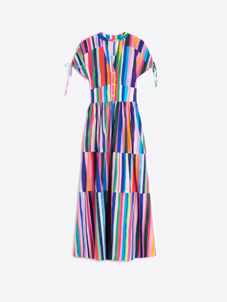 VILAGALLO 33296 - MULTICOLOR STRIPED DRESS