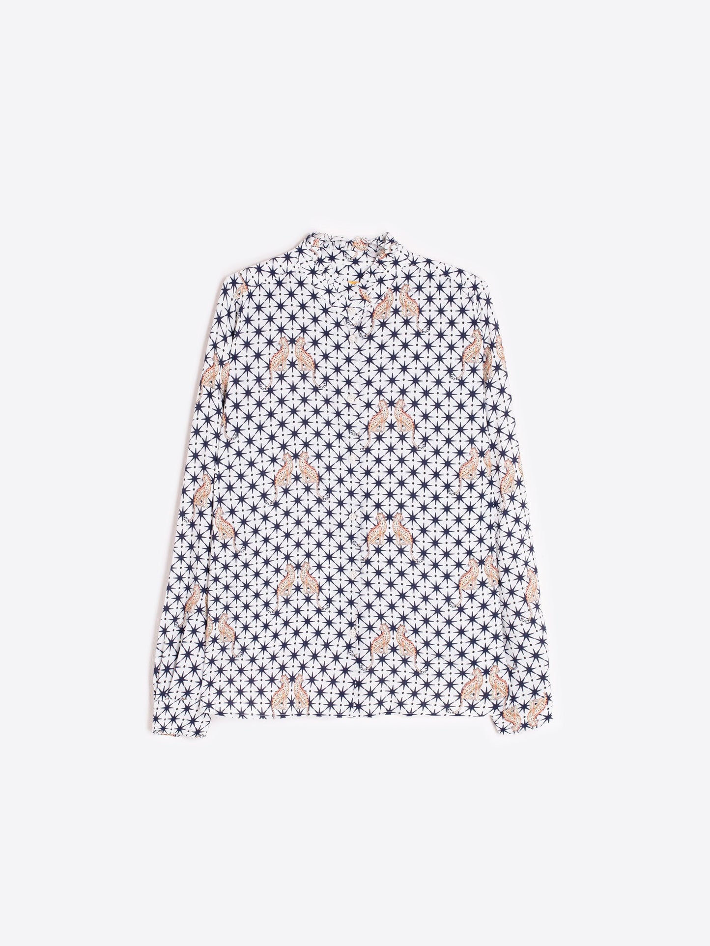 WHITE SHIRT WITH LEOPARD AND STAR PRINT VILAGALLO