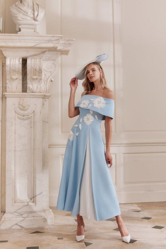 John Charles 29358 ICE BLUE/IVORY